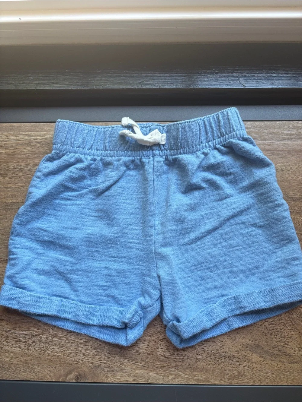 Set of 3 Comfy 18m Shorts - Light Blue, Red, and 1 Navy Shark Print bathing suit
